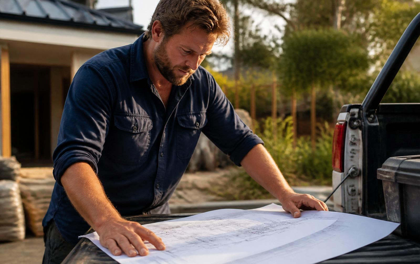 Tradie on a worksite