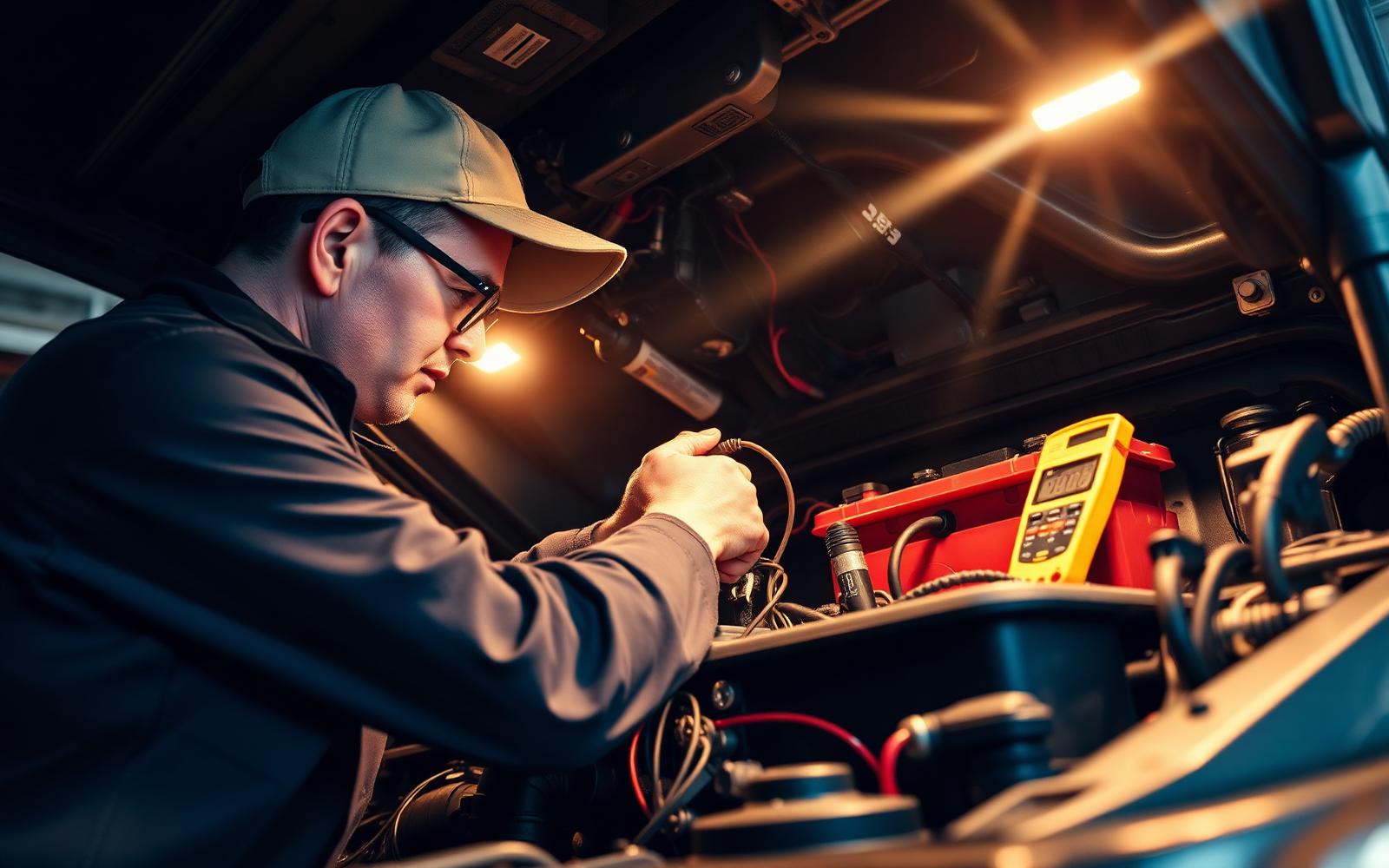 Australian auto electricians at work