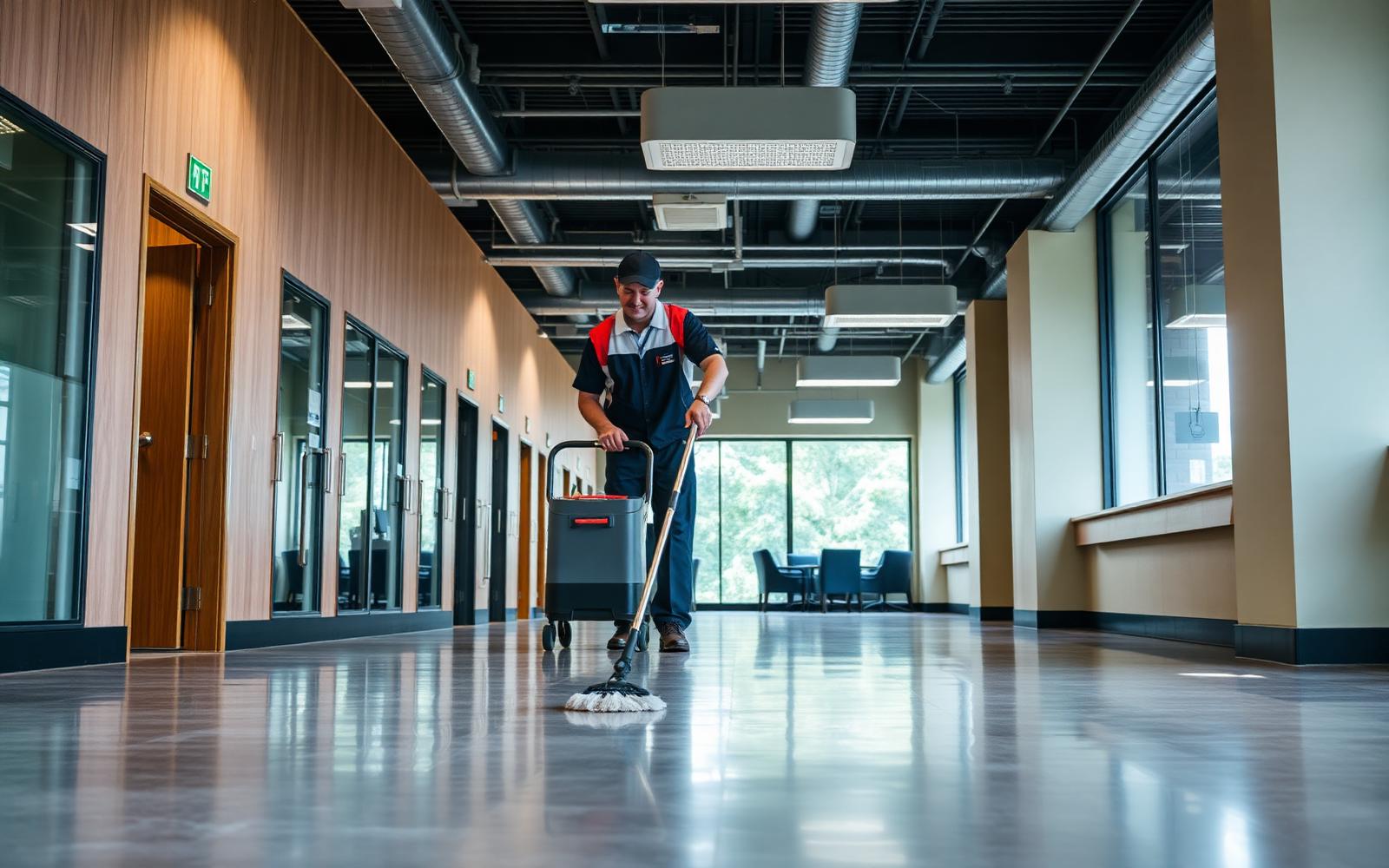 Australian cleaning companies at work
