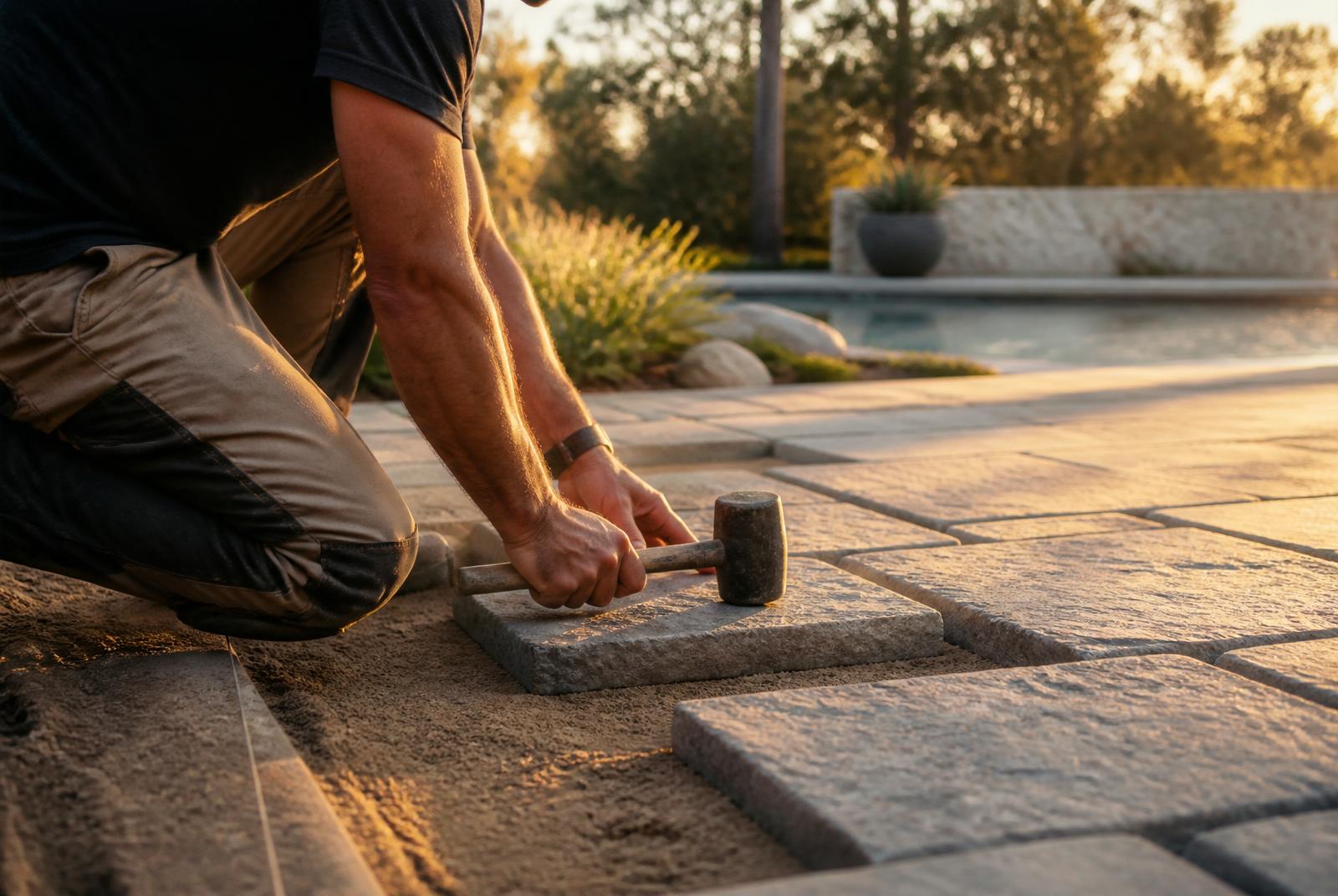 Australian landscapers at work