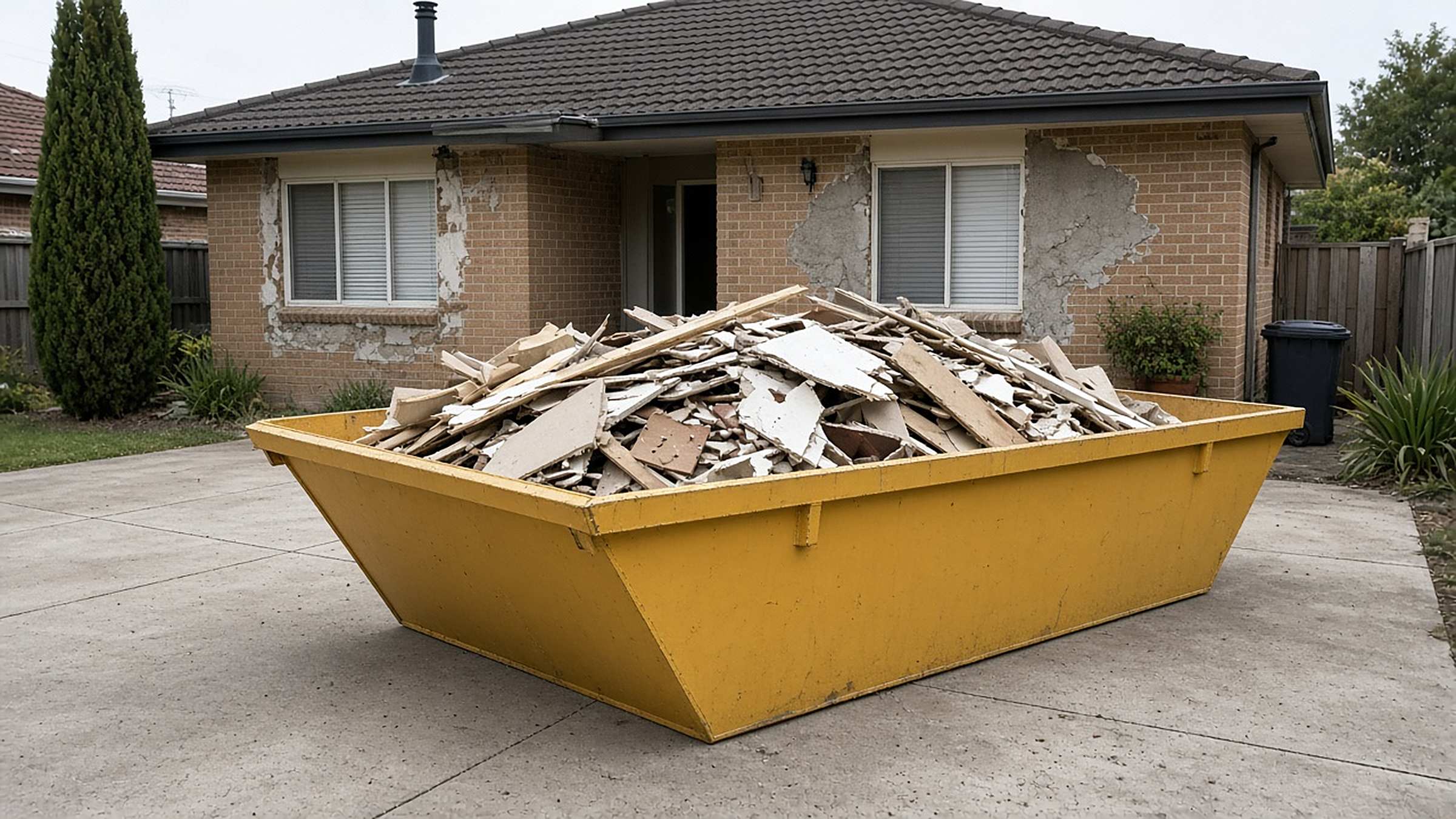 Australian skip bin hire at work
